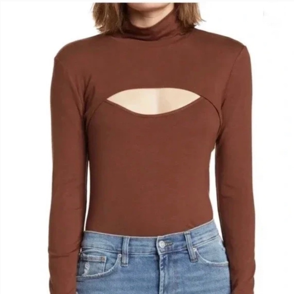 Elodie Shrug Tank Top Women’s Size L- color Copper Brown